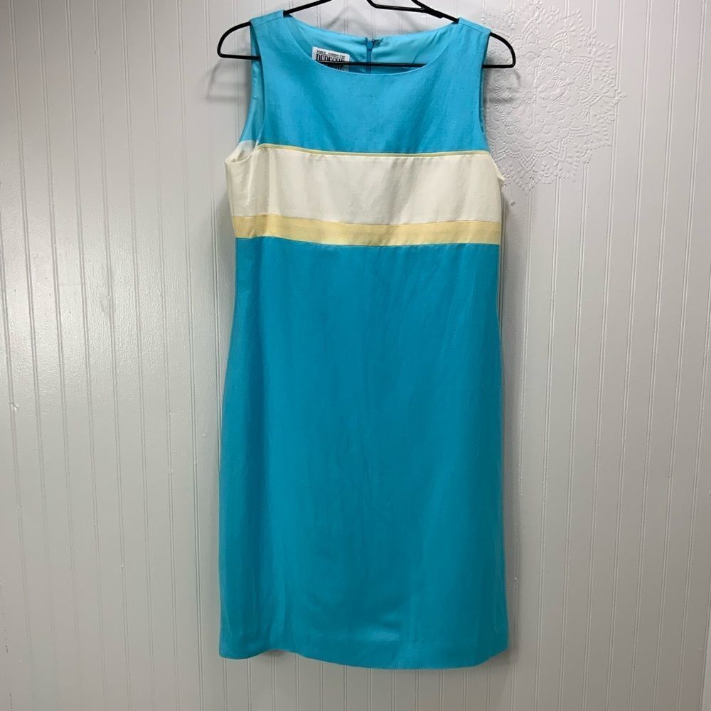 Yves Cossette Depeche Mode linen blend sleeveless dress
